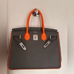 HSS Beautiful Leather Bag OOAK birkin style